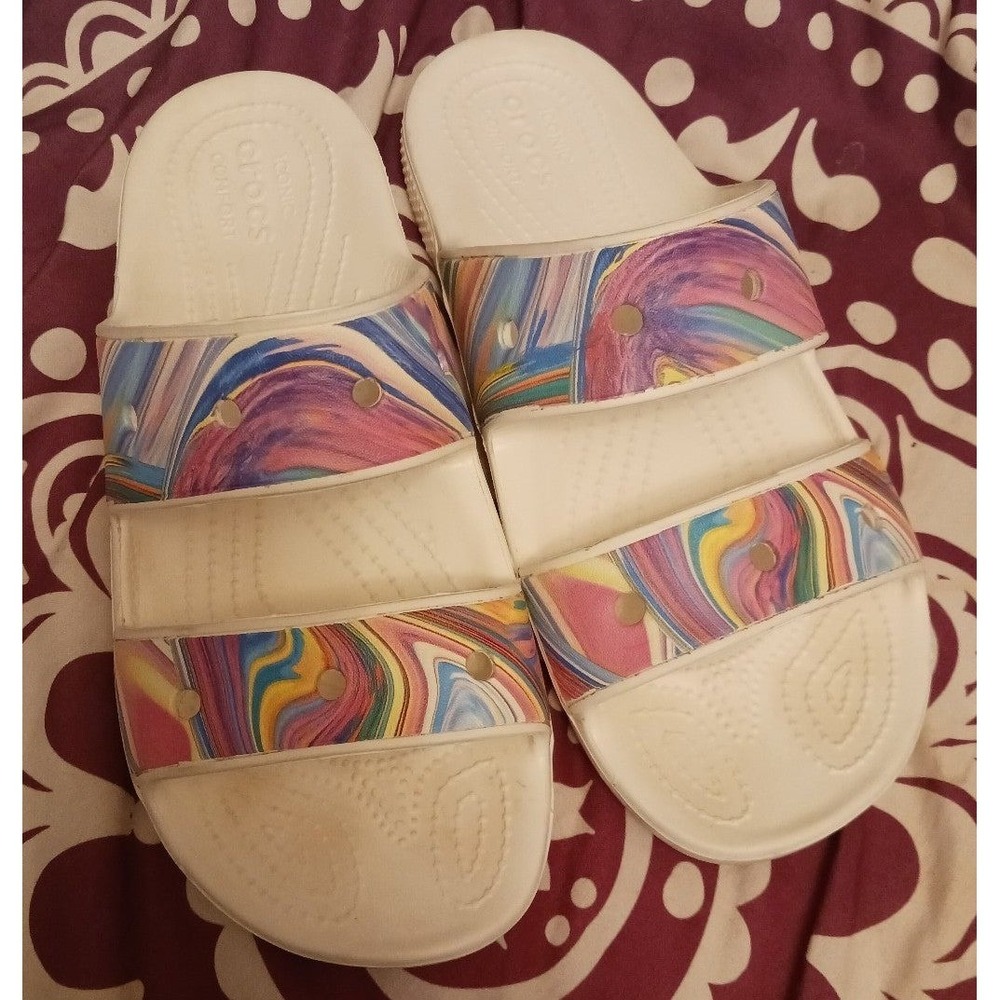 Crocs Classic Out of this World Double Strap Adult Unisex Sandals, Mens 8/W 10